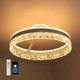 Управляемая LED люстра Esllse STELLA C ICE 90W 2R APP белая с пультом и приложением 500Х215мм-WHITE-220V - изображение 5