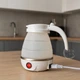 Электрочайник силиконовый дорожный складной Electric Kettle Белый KET-23-White - изображение 1