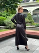 Женская юбка длинная из шелка Армани Черный Maybel 2XL 508 (3927_6) - изображение 10