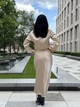 Женская юбка длинная из шелка Армани Капучино Maybel 2XL 508 (3930_5) - изображение 6
