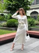 Женская юбка длинная из шелка Армани Шампань Maybel 3XL 508 (3929_6) - изображение 6