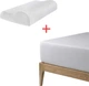 Набор U-tek Наматрасник Cotton Premium Health Care Непромокаемый с резинкой по периметру 180х200 см + Подушка Memory Wawe 58х40 см (COTPRF180200+pWaweL) - изображение 1