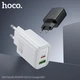 Сетевой зарядний пристрій HOCO N63 Gentle PD30W+QC3.0 [ID: 2649549622] charger (EU) Black - зображення 4