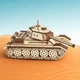 Деревянный 3D Конструктор BrainCat Танк Т-34 391 деталь (BC-009) - изображение 6