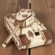 Деревянный 3D Конструктор BrainCat Танк Т-34 391 деталь (BC-009) - изображение 7