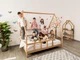 Детская кровать домик Монтессори BUSY WOOD на ножках Модель 1 190х80 см натуральное дерево - изображение 7