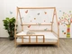 Детская кровать домик Монтессори BUSY WOOD на ножках Модель 1 190х80 см натуральное дерево - изображение 14
