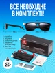 Солнцезащитные поляризационные очки Polaroid женские мужские, солнцезащитные полароиды для рыбалки и отдыха KDEAM Navi с поляризацией, чёрные - изображение 7