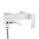 Смеситель для ванны Qtap Swan Cascada с поворотным изливом (c душевым гарнитуром) QTSWA260CRW45569 - изображение 4