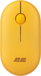 Мышь 2E MF300 Silent WL BT Sunny yellow (2E-MF300WYW) + Игровая поверхность 2E Capybarra S Blue в подарок! - изображение 2