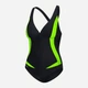Купальник слитный женский Aqua Speed 351-01 38 (M) Черный/Салатовый (5908217655363) - изображение 4