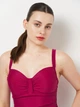 Купальник слитный женский Aqua Speed Olivia 7364 (200-03) 46 (3XL) Сангрия (5908217673640) - изображение 3