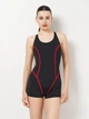 Купальник суцільний жіночий Aqua Speed Rita 4889 362-16 44 (XXL) Чорний/Червоний (5908217648891) - зображення 1