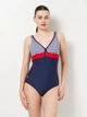 Купальник слитный женский Aqua Speed Maris 7291 (335-01) 44 (XXL) Черный/Красный/Белый (5908217672919) - изображение 1