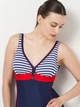Купальник слитный женский Aqua Speed Maris 7291 (335-01) 44 (XXL) Черный/Красный/Белый (5908217672919) - изображение 3