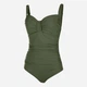Купальник слитный женский Aqua Speed Olivia 200-07 44 (2XL) Темно-зеленый (5905718601141) - изображение 4