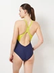 Купальник слитный женский Arena Breath Swimsuit V Back Lb 008330-760 38 Черный/Желтый/Зеленый/Синий (3468337422044) - изображение 2