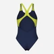 Купальник слитный женский Arena Breath Swimsuit V Back Lb 008330-760 38 Черный/Желтый/Зеленый/Синий (3468337422044) - изображение 10