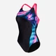 Купальник слитный женский Arena Dreamhline Swimsuit V Back 008328-500 38 Черный/Фиолетовый/Бирюзовый (3468337427957) - изображение 11