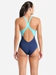 Купальник слитный женский Arena Dreamhline Swimsuit V Back 008328-780 36 Синий/Бирюзовый (3468337419013) - изображение 5