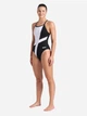 Купальник слитный женский Arena Diamond Swimsuit Lightdrop Bac 007757-510 42 Черный/Белый (3468337387800) - изображение 6