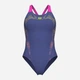 Купальник слитный женский Arena Spider Web Swimsuit V Back 007988-890 40 Фиолетовый/Розовый (3468337495987) - изображение 9