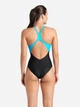 Купальник слитный женский Arena Openings Swimsuit V Back Lb 008063-580 44 Черно-бирюзовый (3468337415848) - изображение 5