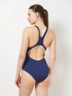 Купальник слитный женский Arena Water Fluids Swimsuit Swim Pro 008837-570 34 Темно-синий/Розовый/Салатовый (3468337533269) - изображение 2