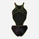 Купальник слитный женский Arena One Stream Swimsuit 008953-560 34 Черный/Розовый (3468337505532) - изображение 7