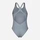 Купальник суцільний жіночий Arena Trail Swimsuit V Back 009022-520 38 Сірий (3468337535959) - зображення 5