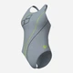 Купальник суцільний жіночий Arena Trail Swimsuit V Back 009022-520 38 Сірий (3468337535959) - зображення 6