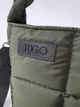 Сумка женская - дутая пуховик шопер JUGO, puffer №1 из плащевки Хаки - изображение 4