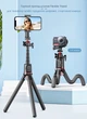 Гнучкий трипод - штатив Flexible Tripod (63,8 см max довжина) для телефону, фото, відео (екшн камери, фотоапарата з різьбою в 1.4'') / Bluetooth пульт / Восьминіг - селфі палиця з місцем для лампи-мікрофона - зображення 2