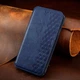 Кожаный чехол-книжка GETMAN Cubic для Xiaomi Redmi 9A Синий - изображение 4