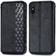 Кожаный чехол-книжка GETMAN Cubic для Xiaomi Redmi 9A Черный - изображение 2