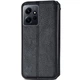 Кожаный чехол-книжка GETMAN Cubic для Xiaomi Redmi Note 12 4G Черный - изображение 2