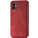 Кожаный чехол-книжка GETMAN Cubic для Samsung Galaxy A05 Красный - изображение 2