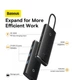 USB-хаб Baseus Lite Series 5-Port Type-C HUB Docking Station (Type-C to HDMI+USB3.0*3+PD) Black - изображение 5
