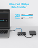 Hub Anker USB-C 4in1 10Gbps Black (A8340GA1) - obraz 4