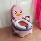 Горшок детский с мягким сиденьем Bimbo Спинка Съемный резервуар Детский унитаз (Уточка) - изображение 2