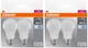 Набор светодиодных ламп OSRAM BASE A60 8.5W 806Lm 4000K E27 2 шт х 2 (4058075152687) - изображение 1
