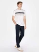 Футболка хлопковая длинная мужская Colin's CL1073843OFW S Off White с принтом (8684112618739) - изображение 3