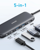 Hub Anker 332 USB-C 5 in 1 Black (A8355H11) - obraz 2