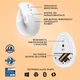 Миша бездротова Logitech Lift Vertical Ergonomic White (910-006475) Білий - изображение 12