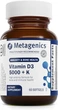 Витамин Д3 с К2 Metagenics, Vitamin D3 5000 IU + K (МК-7), 60 капсул - изображение 1