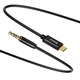 Аудіокабель Baseus Yiven Type-C male To 3.5 male, nylon braid, 1,2m, Black - зображення 3