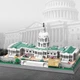 Конструктор 3D Wange Архітектура Капітолій Вашингтон США United States Capitol для дітей та дорослих,3Д, 1074 деталей різнокольоровий 5235 - зображення 6