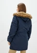Парка зимняя с мехом женская Alpha Industries Altitude W Parka M Темно-синяя - изображение 13