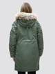 Парка зимняя с мехом женская Alpha Industries Elyse WJE45500C1 XS Темно-зеленая - изображение 8