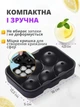 Силіконова форма для льоду у вигляді кульок 4,5 см, 6 комірок, з кришкою і воронкою - зображення 3